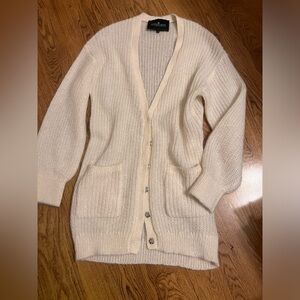 designers remix charlotte eskildsen Cardigan sweater sheer kid mohair small